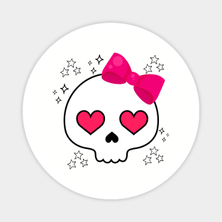 Girly Skull Magnet